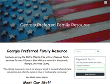 Tablet Screenshot of georgiapreferredfamilyresource.com